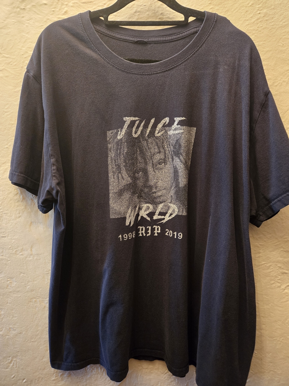 Juice WRLD RIP 1998 2019 Graphic T Shirt XL Black Double Sided Memorial Tee
